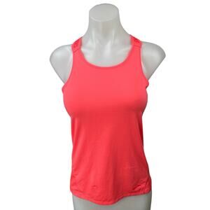 Brooks Pick-Up Pink Sleeveless Racerback Fitted Athletic Gym Running Tank Top M
